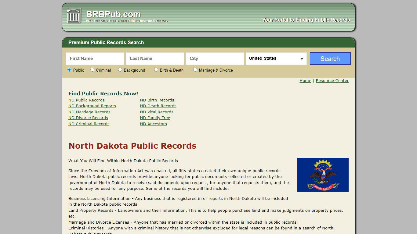 Free North Dakota Public Records | Search Criminal and Civil Court ...